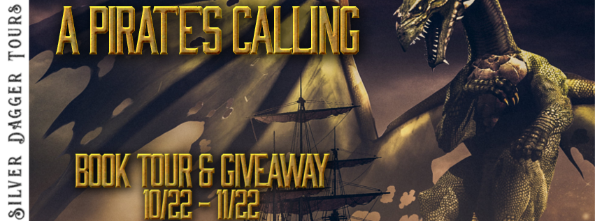Book Tour Banner for young adult historical fantasy series A Pirate's Calling by Darren Simon with a Book Tour Giveaway 