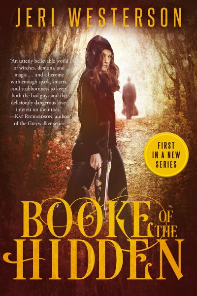 Book Cover for paranormal romance novel Booke of the Hidden from Booke of the Hidden series by Jeri Westerson.
