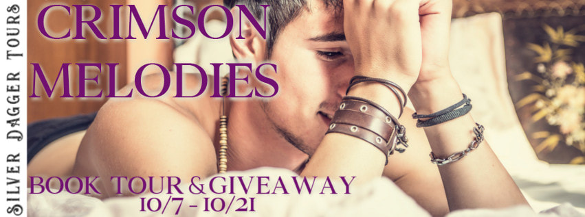 Book Tour Banner for contemporary romance Crimson Melodies from the Red & Black Series by Grace Harper with a Book Tour Giveaway 