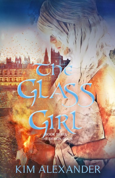 Book Cover for  The Glass Girl from the epic fantasy The Demon Door series by Kim Alexander .