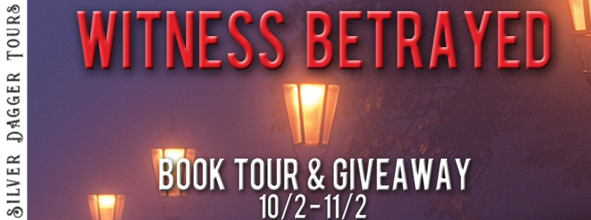 Book Tour Banner for mystery thriller Witness Betrayed from the Will Novak series by Linda Ladd with a Book Tour Giveaway 